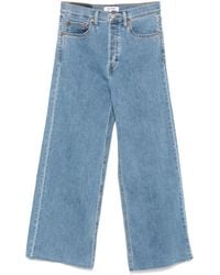 RE/DONE - Vaqueros anchos de talle alto - Lyst