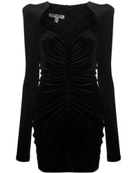 Philosophy Di Lorenzo Serafini - Ruched Velvet Mini Dress - Lyst