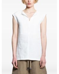 Max Mara - Sleeveless V-Neck Blouse - Lyst