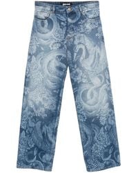 Just Cavalli - Jean Imprimé À Patch Logo - Lyst