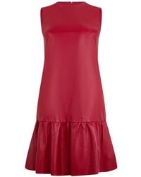 Valentino Garavani - Bow-Detail Ruffled-Hem Mini Dress - Lyst