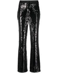 Karl Lagerfeld - Sequin-embellished Straight-leg Trousers - Lyst