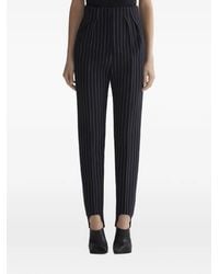 Mugler - Pinstripe Cigarette Stirrup Trousers - Lyst