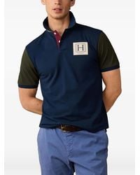 Hackett - Union Jack Poloshirt Met Colourblocking - Lyst