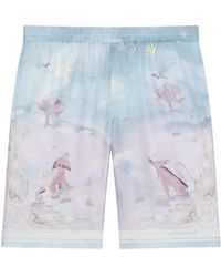Givenchy - Printed Bermuda Shorts - Lyst