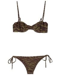 The Attico - Bikini Mit Zebra-Print - Lyst