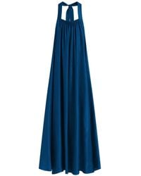Bondi Born - Marfa Silk Halterneck Maxi Dress - Lyst