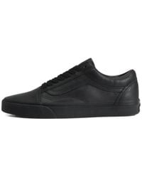 Vans - Old Skool Leather Sneakers - Lyst