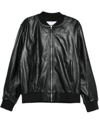 MEDEA - Leather Bomber Jacket - Lyst