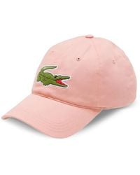 Lacoste - Crocodile-Appliqué Cotton Cap - Lyst
