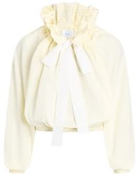 Patou - Ruffled Striped Top - Lyst
