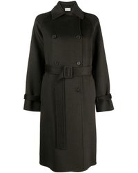 P.A.R.O.S.H. - Double-breasted Belted Coat - Lyst