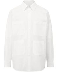 MM6 by Maison Martin Margiela - Cotton Poplin Shirt - Lyst