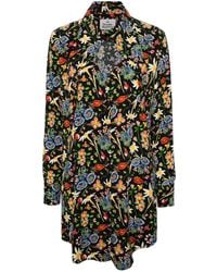 Vivienne Westwood - Heart Floral-Print Shirt Minidress - Lyst