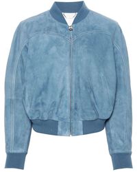 Chloé - Suede Bomber Jacket - Lyst