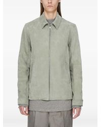 Rick Owens - Suede Zip-Up Jacket - Lyst