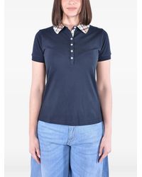 Barbour - Polo À Col À Motif Tartan En Piqué - Lyst