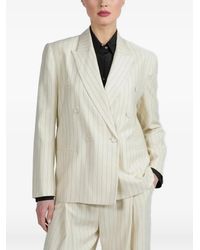 The Sei - Pinstriped Double-Breasted Blazer - Lyst
