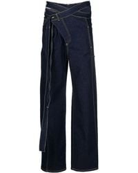 OTTOLINGER - Tie-Fastening Straight-Leg Jeans - Lyst