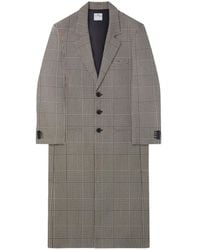 Courreges - Abrigo con motivo príncipe de gales - Lyst