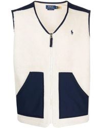 Polo Ralph Lauren - Polo Pony-Embroidered Colour-Block Gilet - Lyst