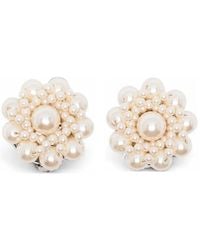 Alessandra Rich - Floral Earrings - Lyst