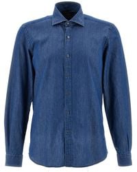 Fay - Denim Shirt - Lyst