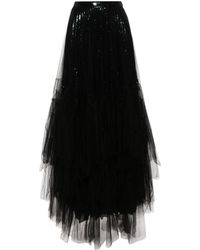 Ralph Lauren Collection - Sequinned Tulle Maxi Skirt - Lyst