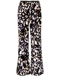 Forte Forte - Abstract-Print Crushed-Velvet Trousers - Lyst