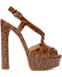Casadei - 140Mm Flora Jurassic Sandals - Lyst