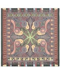 Etro - Silk Printed Pocket Square - Lyst