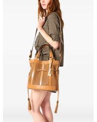 Lancel - Medium Cut-Out Bucket Bag - Lyst
