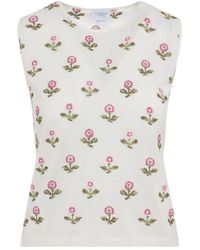 Giambattista Valli - フローラル ノースリーブトップ - Lyst