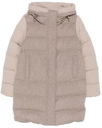SEA WING - Hooded Padded Coat - Lyst