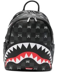 Sprayground - Shark-Mouth Checkered Backpack - Lyst