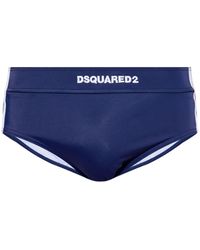 DSquared² - Badeshorts Mit Logo-Stickerei - Lyst