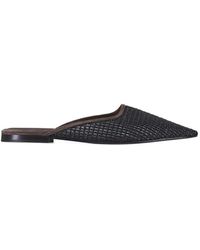 Brunello Cucinelli - Mules Mit Stickerei - Lyst
