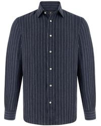BOGGI - Regular Fit Linen Shirt - Lyst