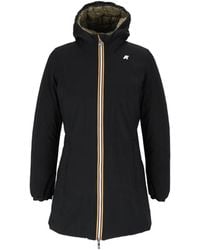 K-Way - Reversible Hooded Jacket - Lyst