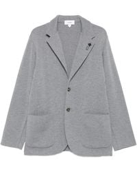 Lardini - Buttoned Patch-Pockets Blazer - Lyst