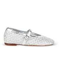 LORENA PAGGI - Geweven Pumps Met Metallic Afwerking - Lyst