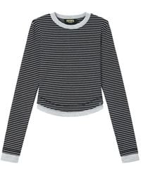 Mini Cream - Striped Layered-Effect T-Shirt - Lyst