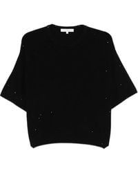 Antonelli - Sequin-Embellished Short-Sleeved Top - Lyst