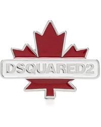 DSquared² - Brosche Mit Emaille-Logo - Lyst