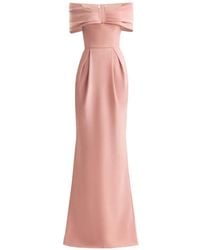 Gemy Maalouf - Beaded Buckle Off-Shoulder Maxi Dress - Lyst