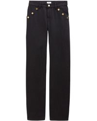 Filippa K - Classic Button-detail Straight-leg Jeans - Lyst