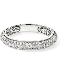 John Hardy - Jh Essential Sterlingsilberring Mit Diamanten - Lyst