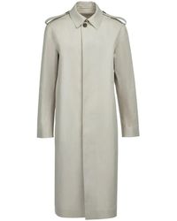 Ferragamo - Cotton-Blend Long Coat - Lyst