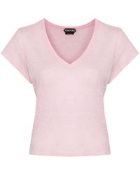 Tom Ford - Semi-doorzichtig T-shirt - Lyst