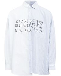 MM6 by Maison Martin Margiela - Asymmetrisches Hemd - Lyst